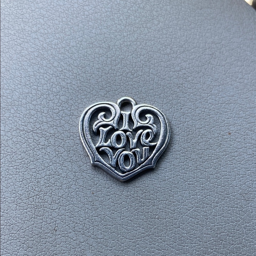 James Avery I Love You Heart Charm Silver